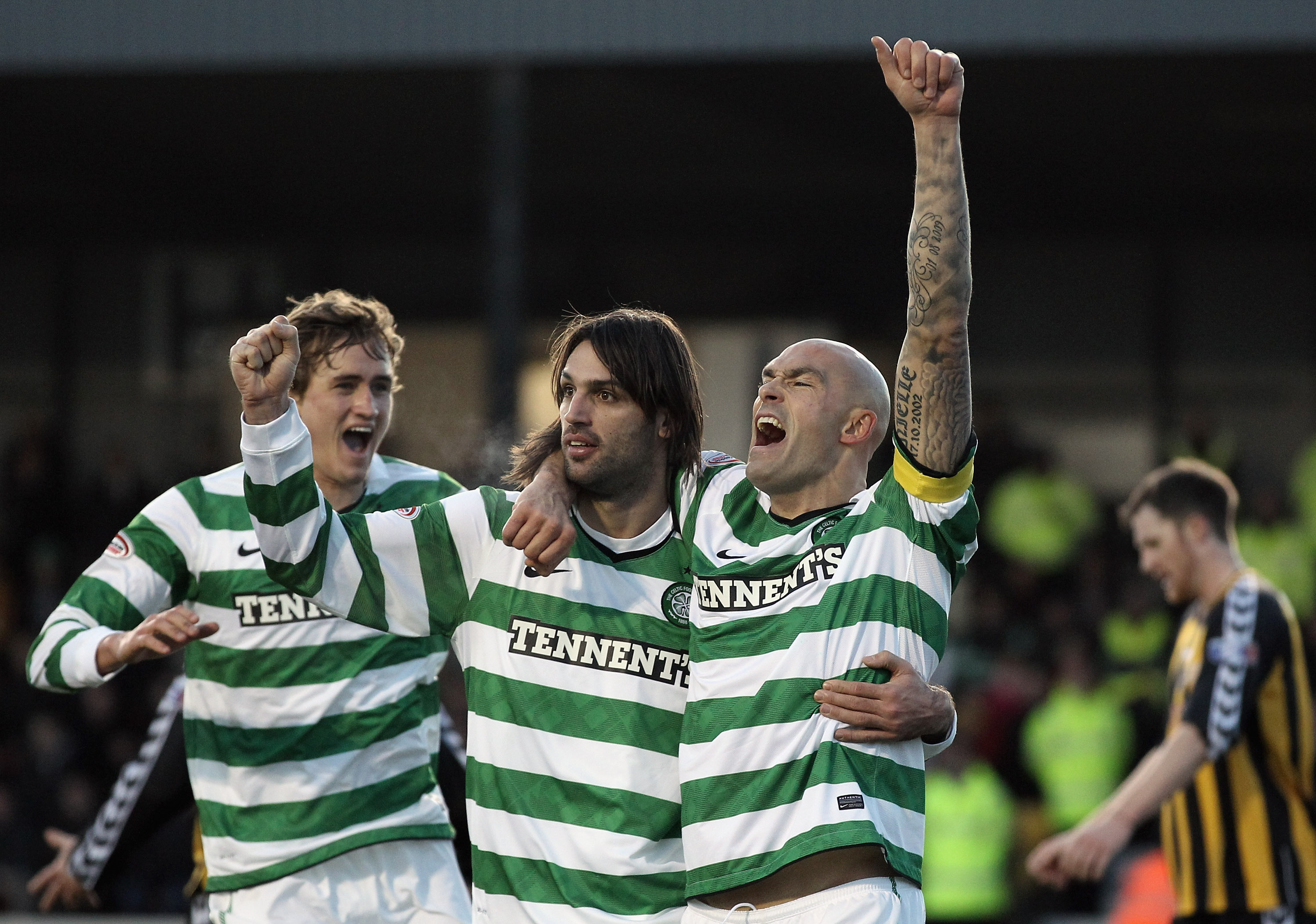 Mittbacken var med och vann den skotska cupfinalen med Celtic 2011.