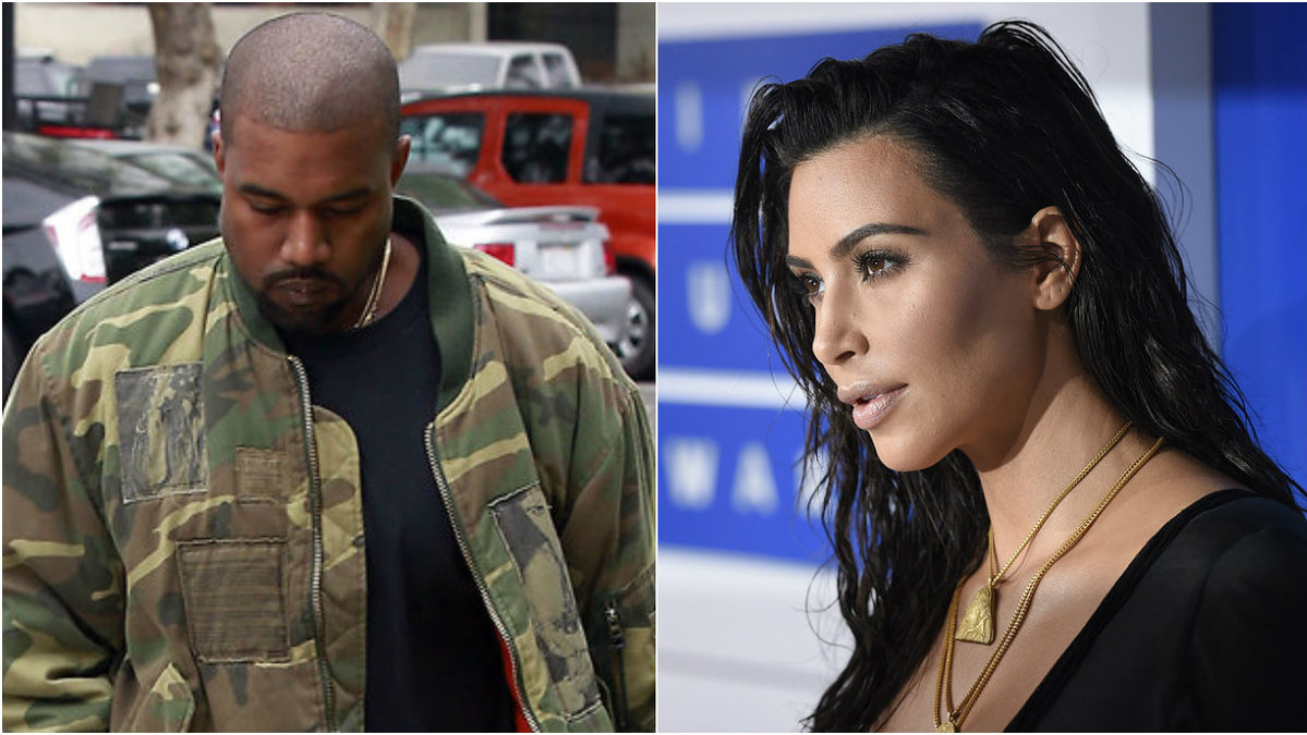 Kanye West och Kim Kardashian bor på skilda håll.