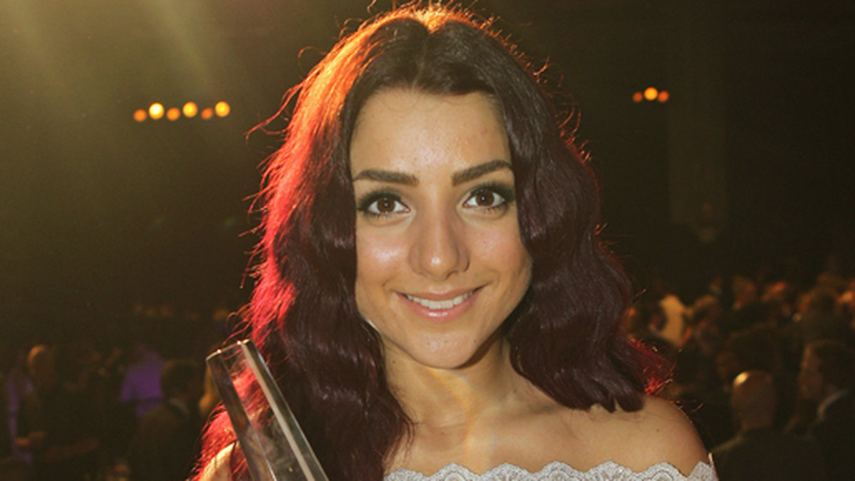 Gina belönades i år med en Kristall för sitt programledarskap.