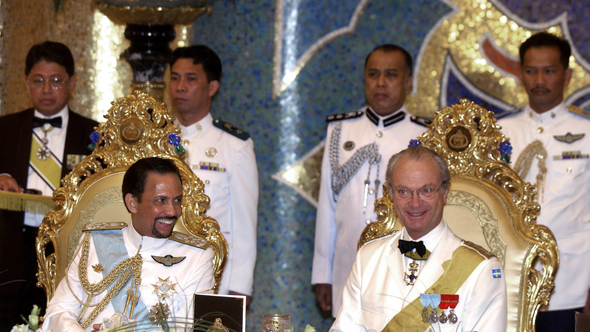 Kungen och sultanen av Brunei.