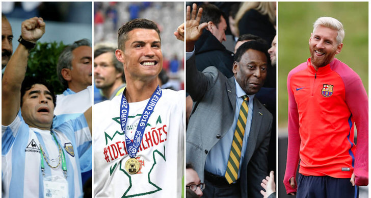 Bäst i världen, Cristiano Ronaldo, Lionel Messi, Påven, Fotboll