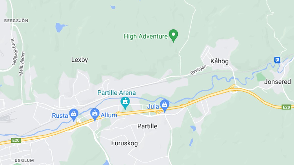 Google maps, Partille