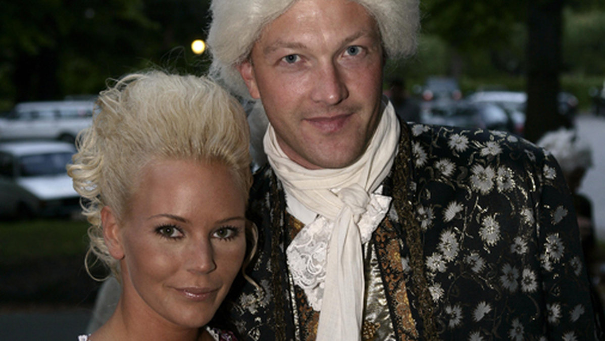 Lyckligare tider – Hedman tillsammans med sin dåvarande fru Magdalena Graaf. 