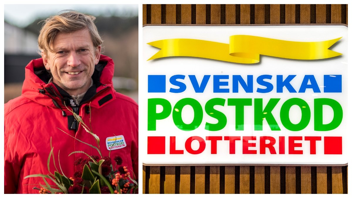Jesper Blomquist är vinstutdelare för Postkodlotteriet. 