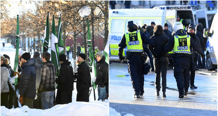 Demonstration, Nordisk motståndsrörelse, Nazism
