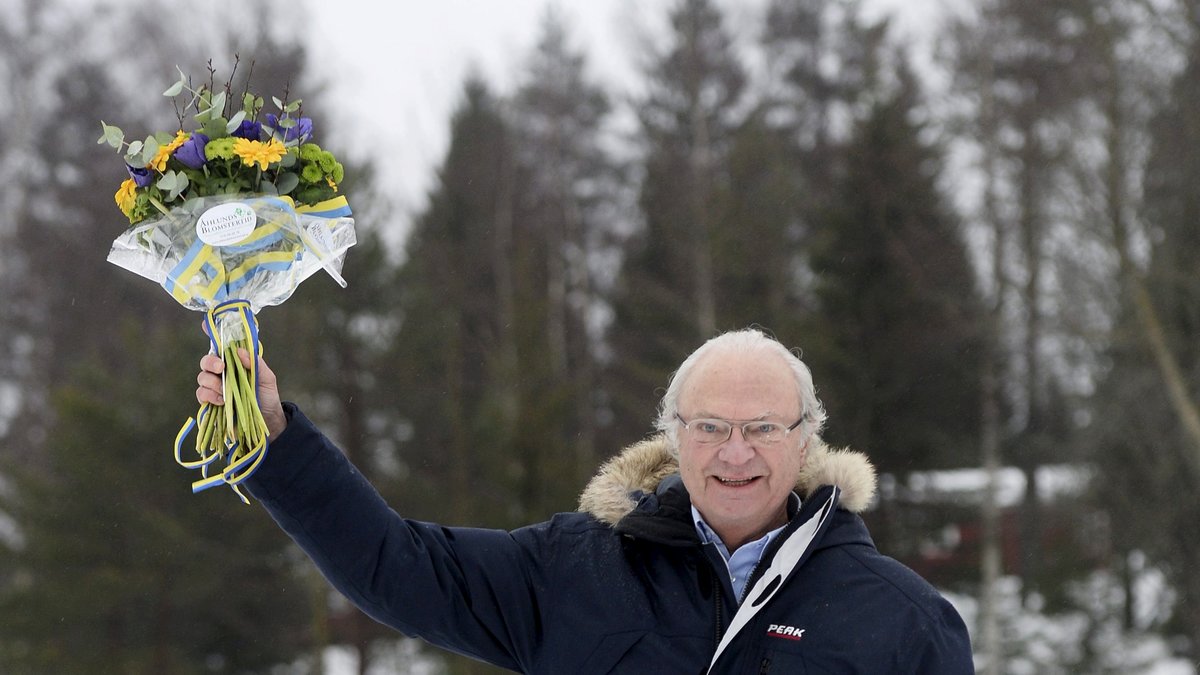 Carl XVI Gustaf är nöjd med segern.