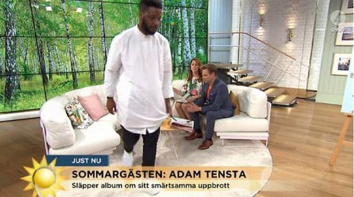 Nöjesguiden, Nyhetsmorgon, Adam Tensta, Rasism, TV4