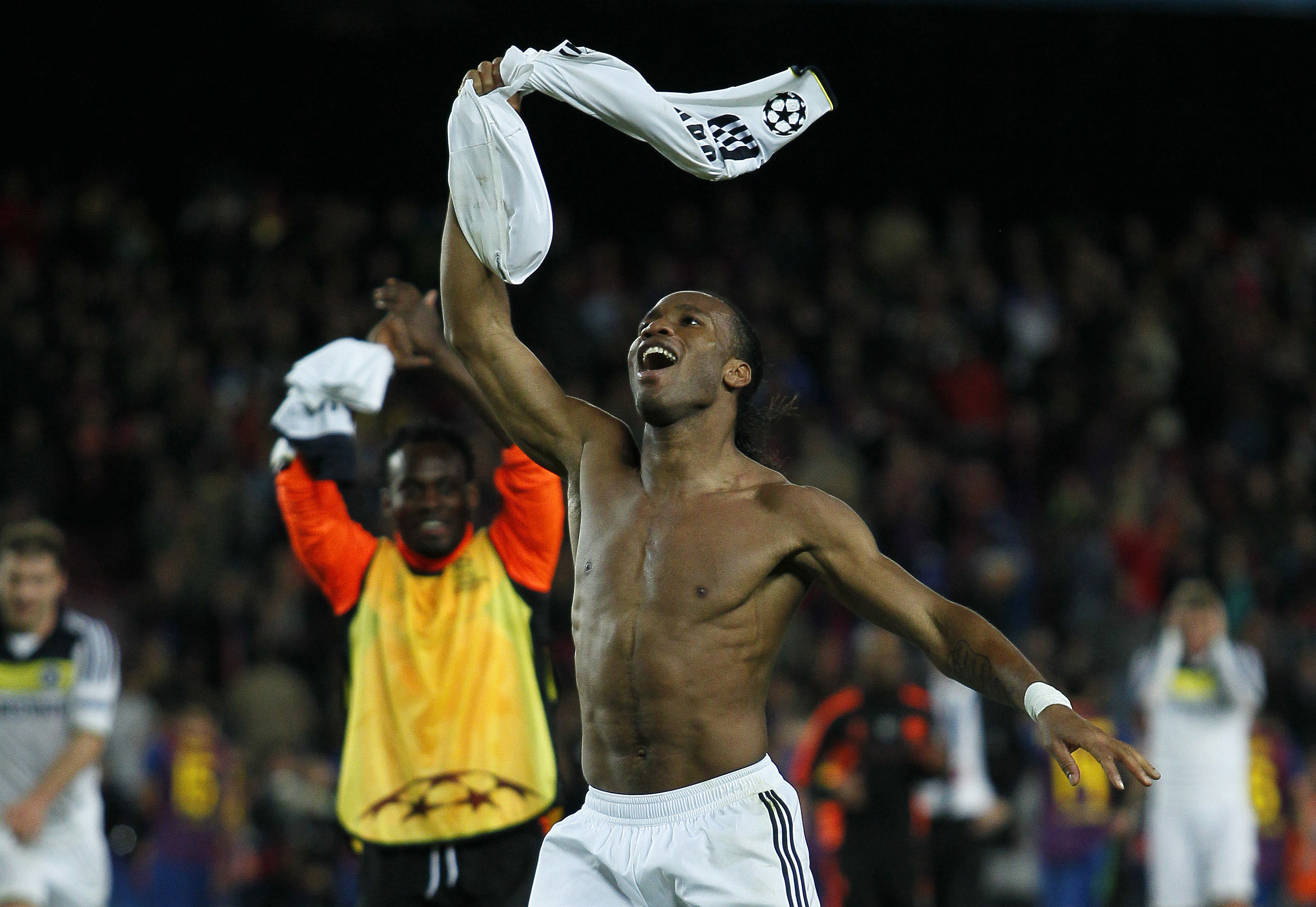 Didier Drogba som tog Chelsea till FA Cup och Champions League-final. 