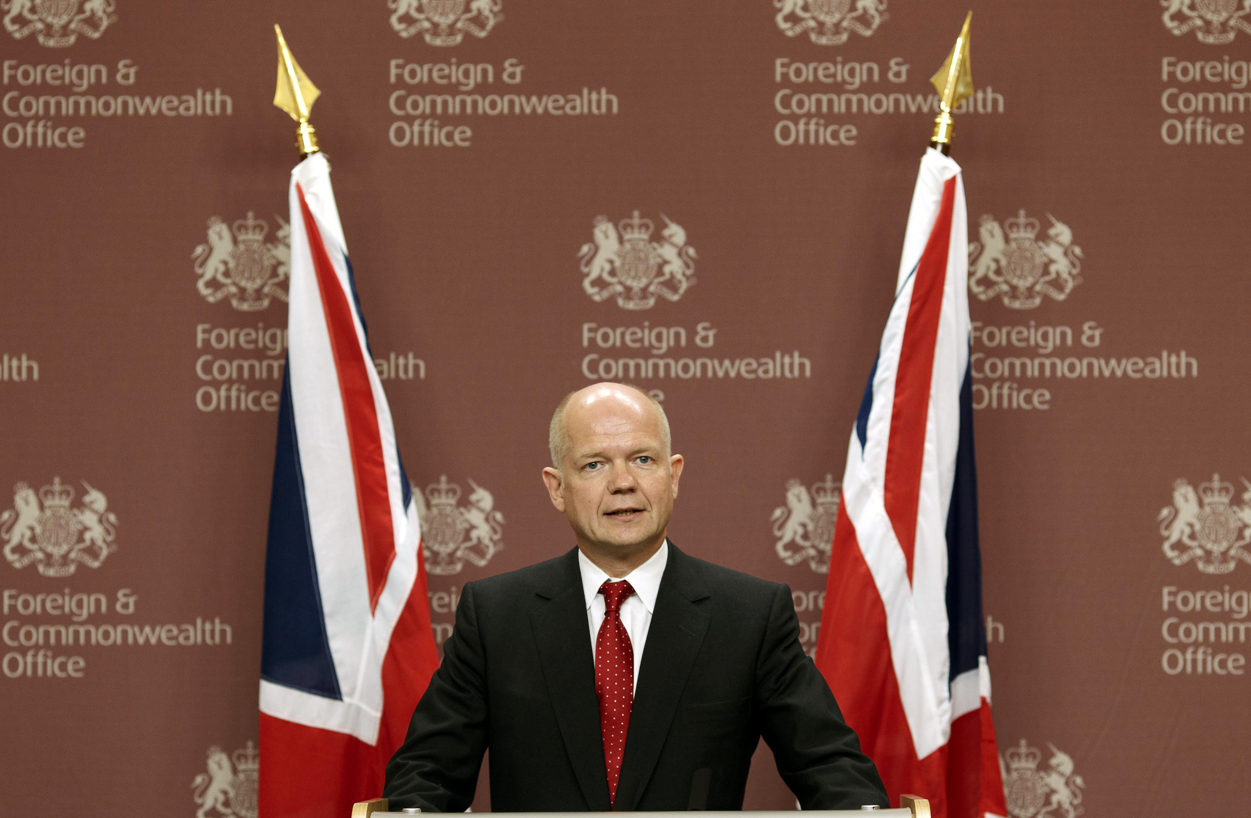 Storbritanniens utrikesminister William Hague.