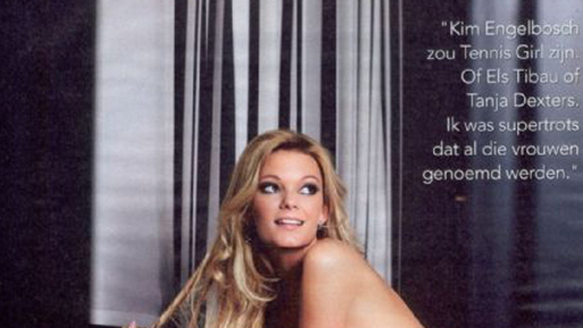 Här poserar Claudia i den belgiska tidningen P Magazine.