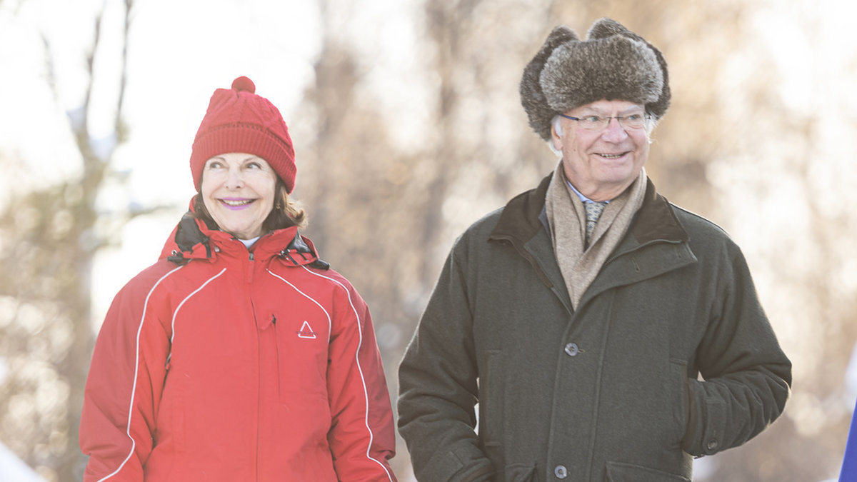 Så här såg det ut i februari 2020, när drottning Silvia och kung Carl Gustaf deltog i det samiska nationaldagsfirandet i Jokkmokk.