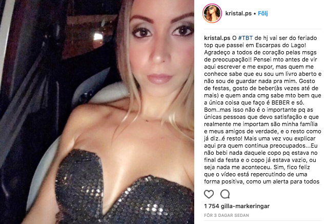 Kristal blev nästan drogad på festival Kristal blev nästan drogad på festival
