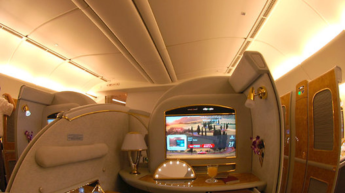 Med Emirates Airlines kan du flyga så här tjusigt.