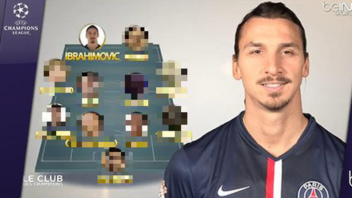 Zlatan har tagit ut sin drömelva bland de har spelat tillsammans med. 