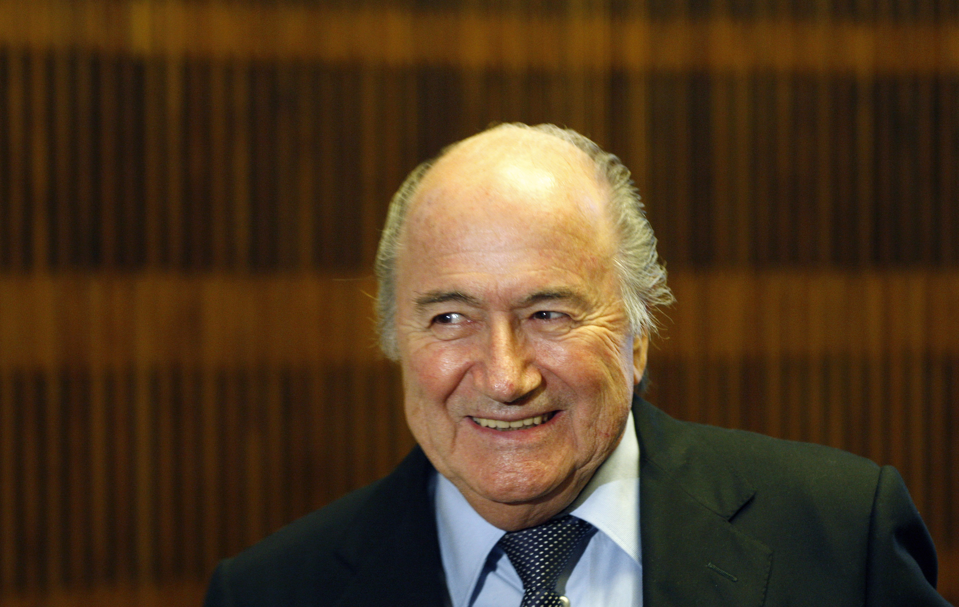 Sepp Blatter var nöjd över att Fifa tjänat pengar på Sydafrikas fiasko. 