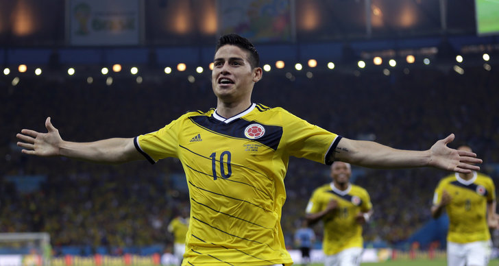 Colombia, Uruguay, åttondelsfinal, Fotboll, VM, Sydamerika