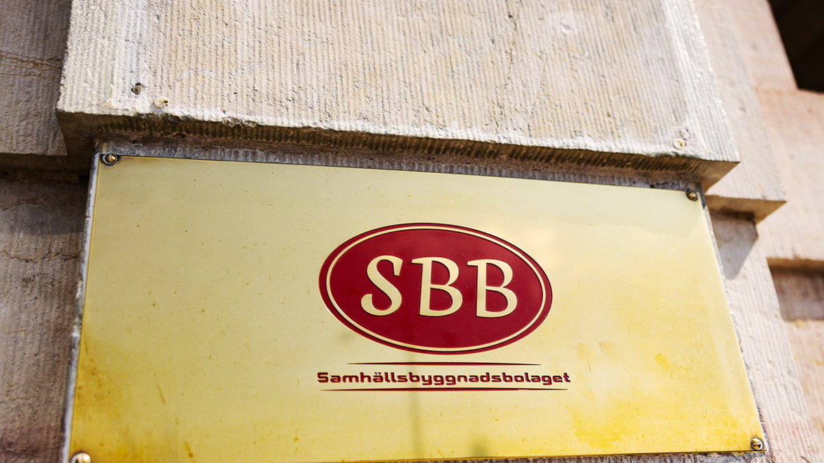 Kursfall för SBB efter sänkt kreditbetyg. Arkivbild