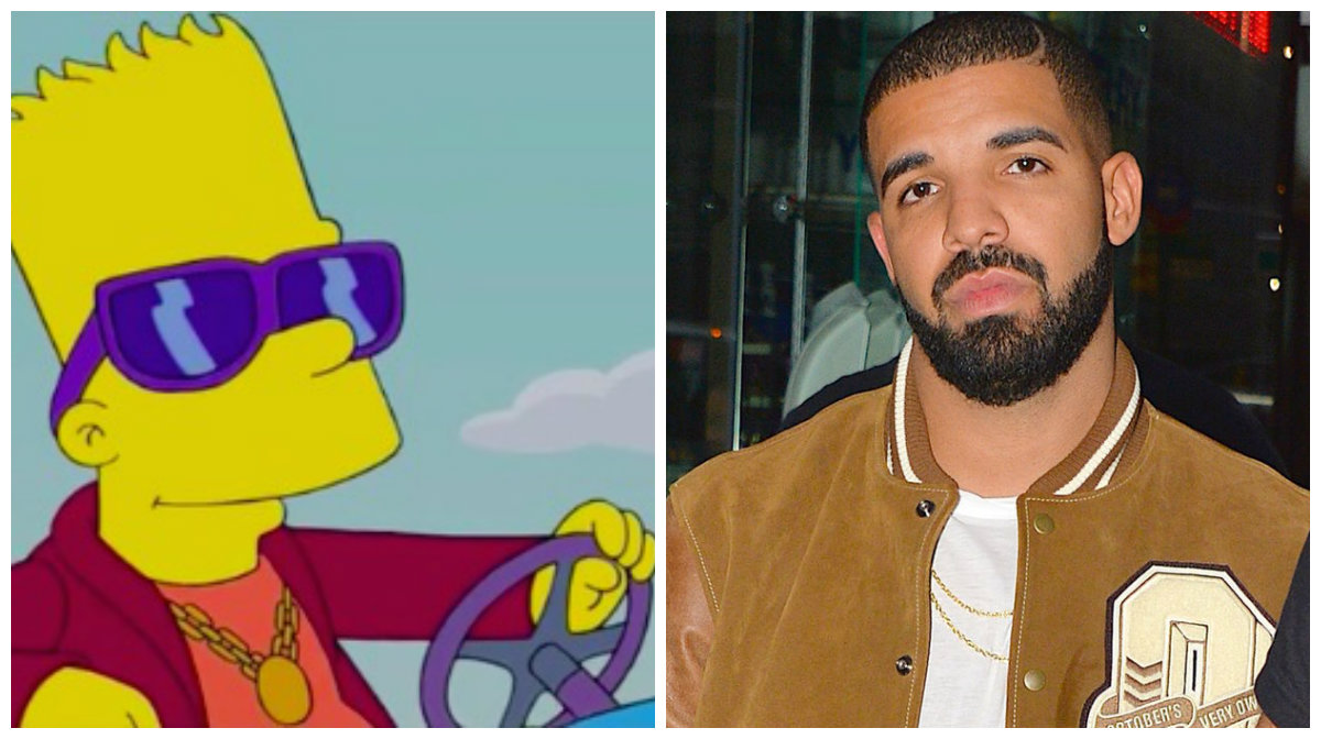 Drake, The Simpsons, Rihanna, Bart Simpson