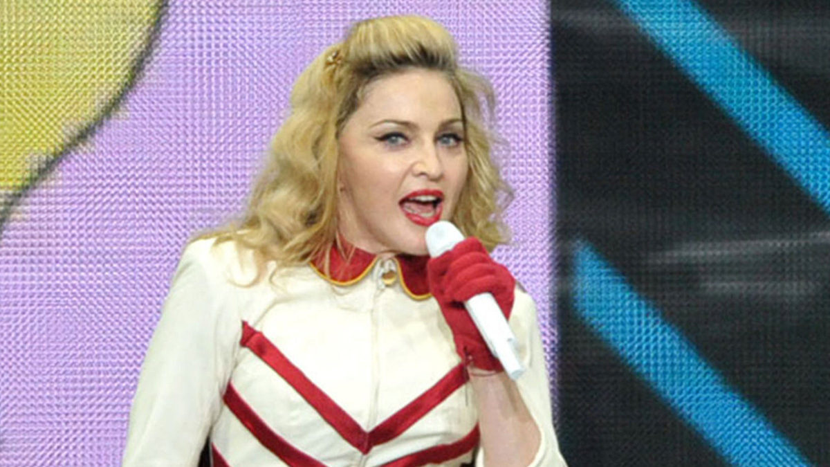Madonna under konsert. 