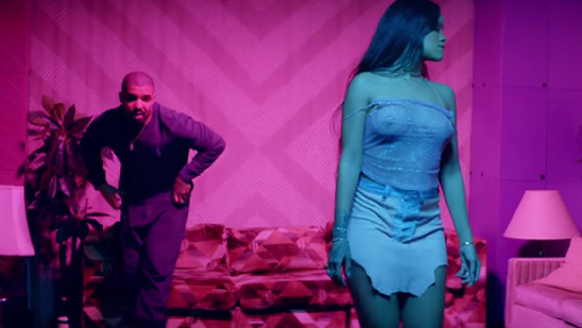 Rihanna och Drake i "Work"-videon som är regisserad av svenska Tim Erem. 