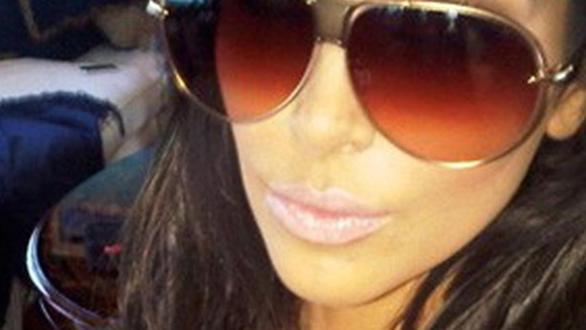 Kim i en skållhet selfie år 2010.