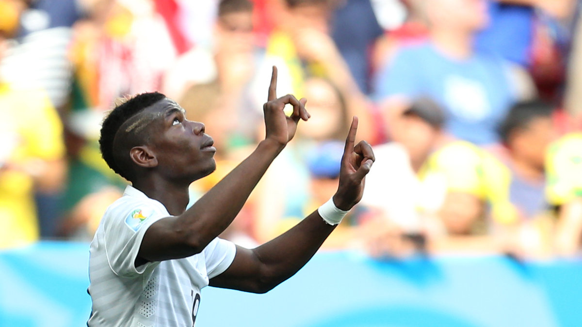 Pogba lättad, då han kritiserats i Frankrike för sina insatser tidigare i VM. 