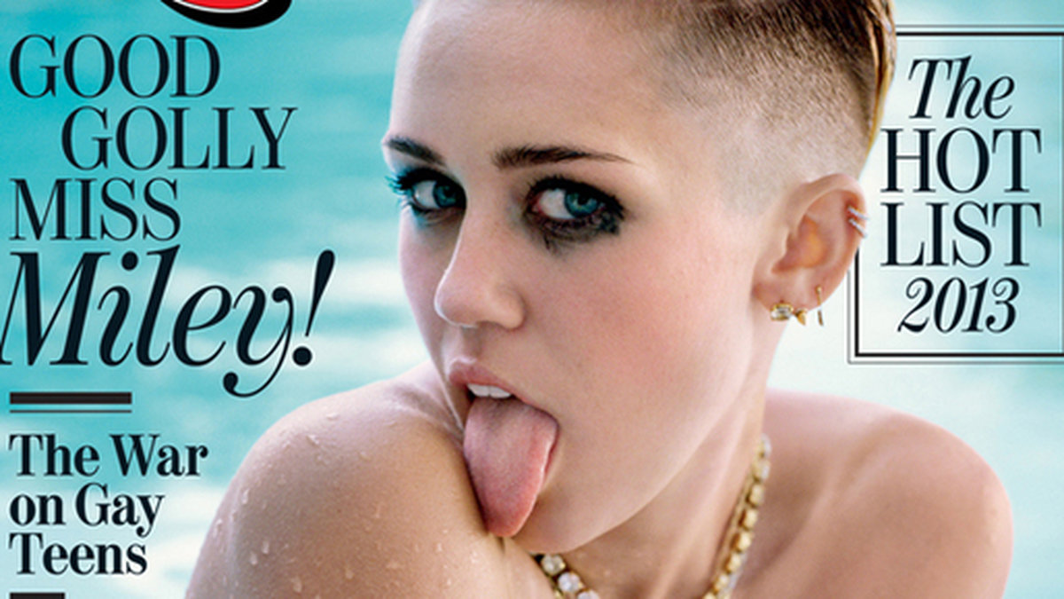 Miley på omslaget till tidningen Rolling Stone.