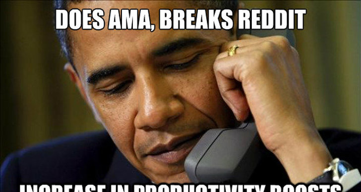 Barack Obama, reddit