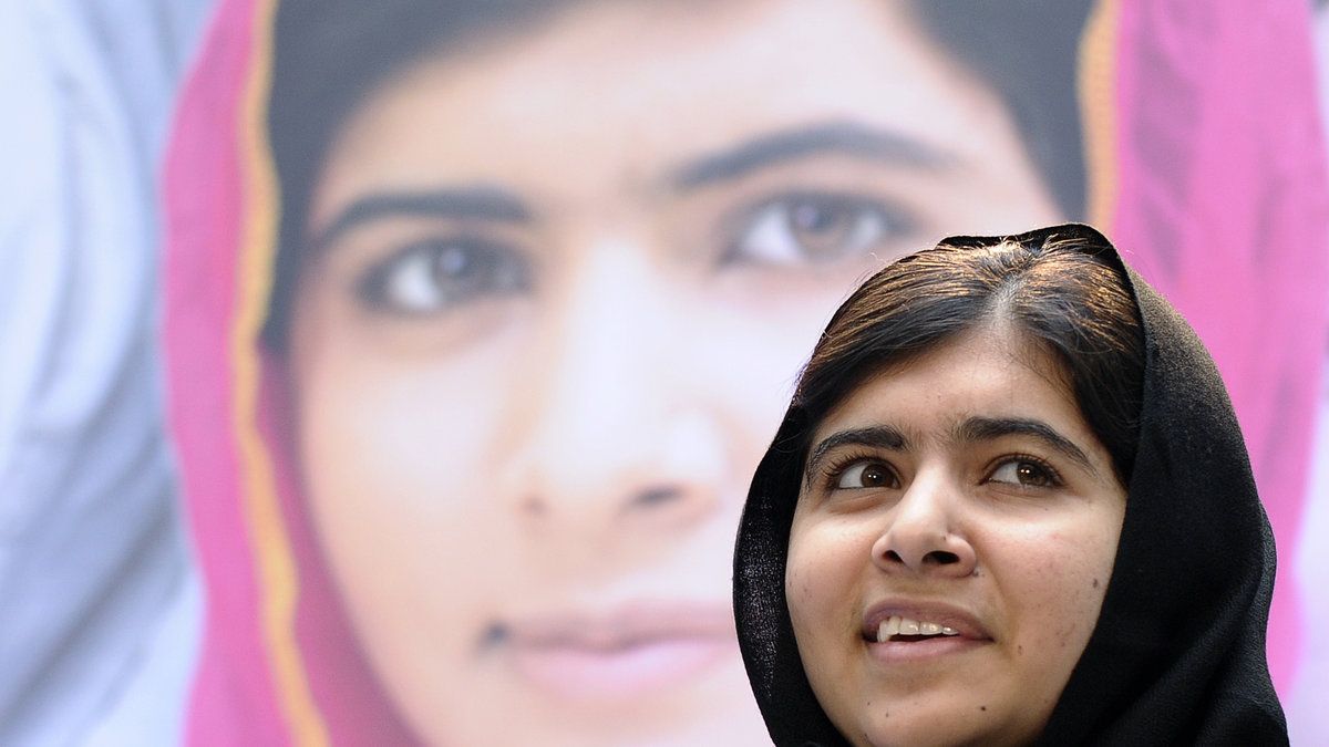 Malala Yousafzai fick fredspriset, det var henne Sidén ville hylla genom att måla sig i ansiktet. 
