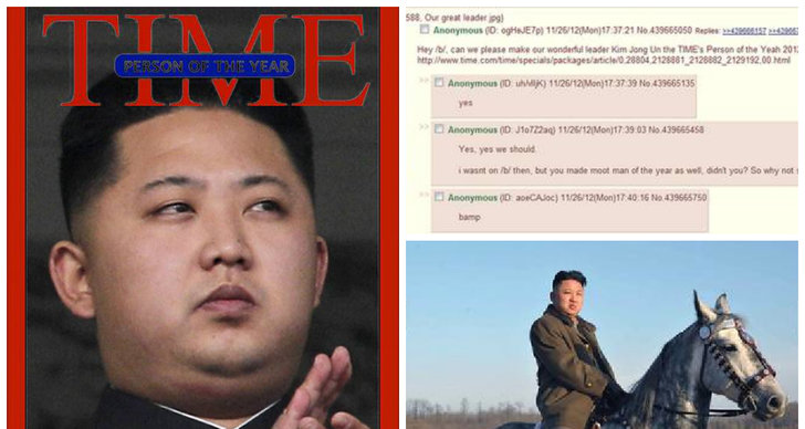 Nordkorea, Time, 4Chan, Kim Jong-Un, The Onion