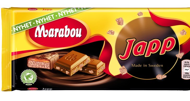 Japp, marabou, Choklad