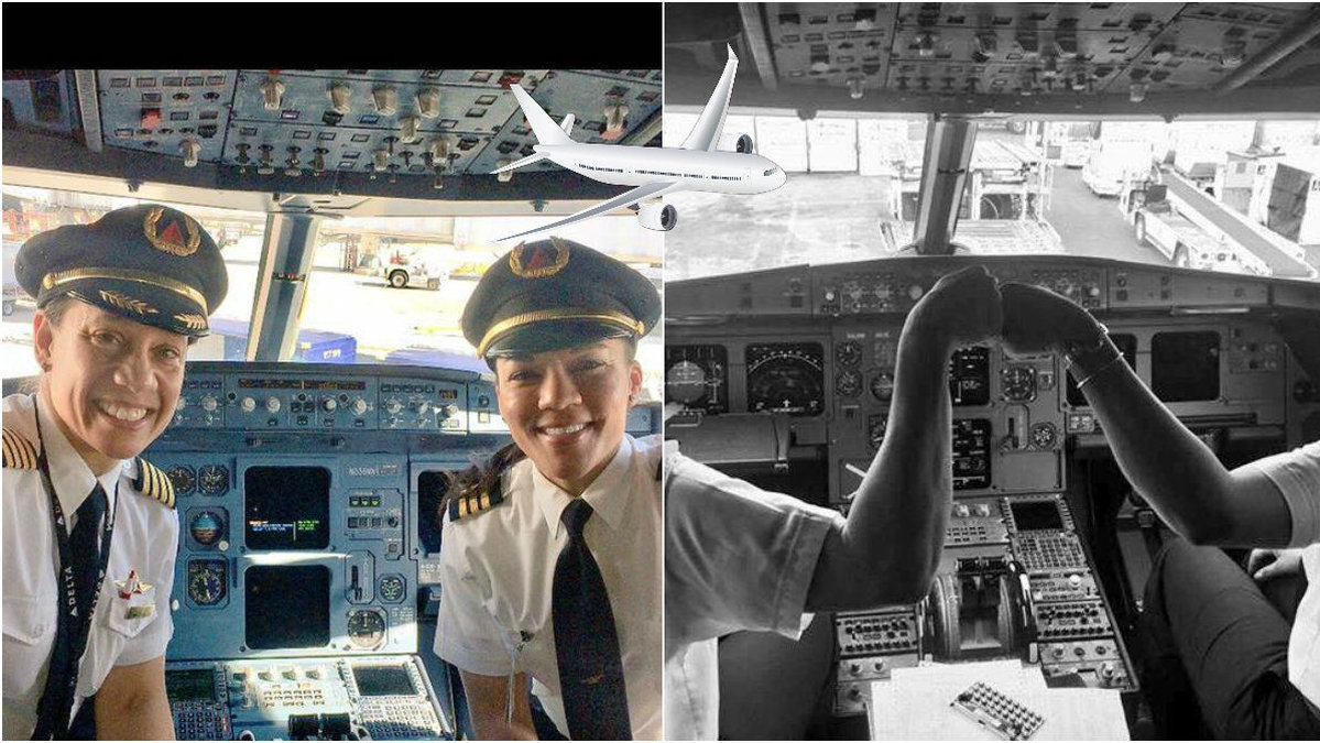Förra veckan gjordes det historia av två kvinnliga piloter i USA. 