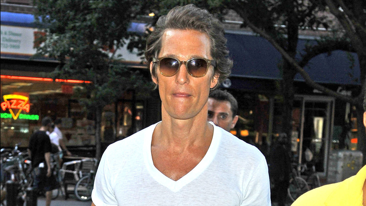 Matthew McConaughey skrämde slag på sin omgivning när han visade upp sin nya chockmagra kropp. 