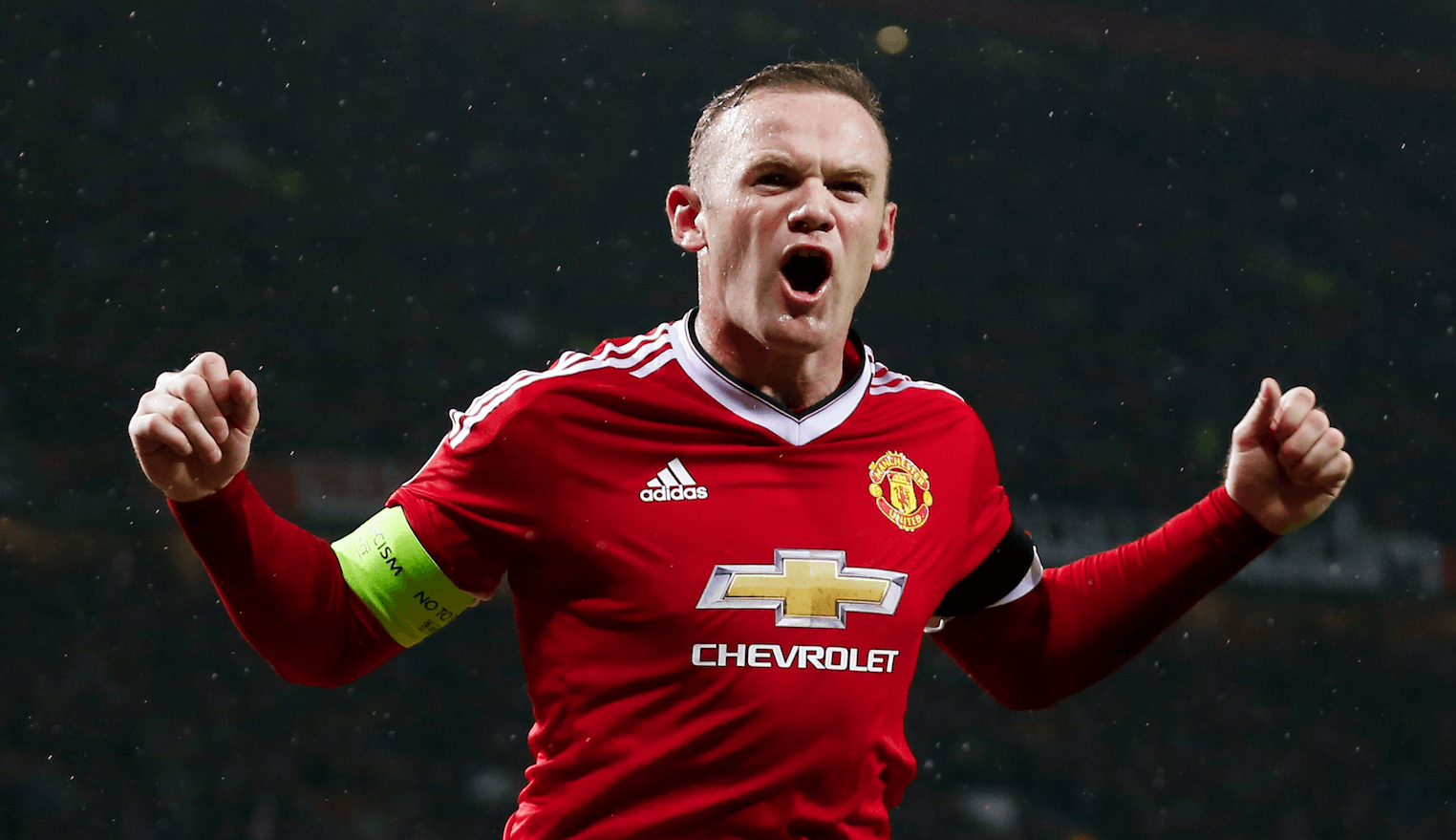 Wayne Rooney hamnar på plats sju.