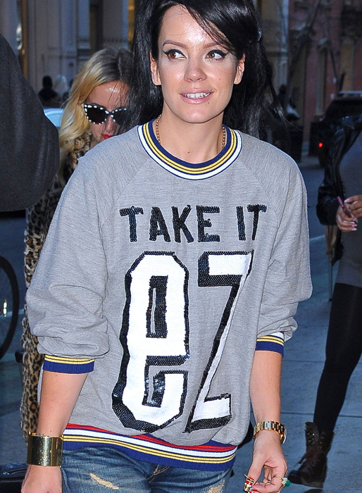 Lily Allen i New York. Lily Allen i New York.