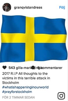 Andreas Granqvist om terrordådet Andreas Granqvist om terrordådet