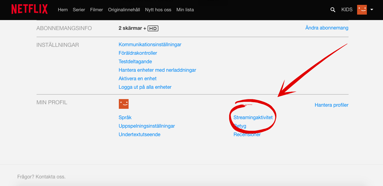 Netflix streamingaktivitet Netflix streamingaktivitet