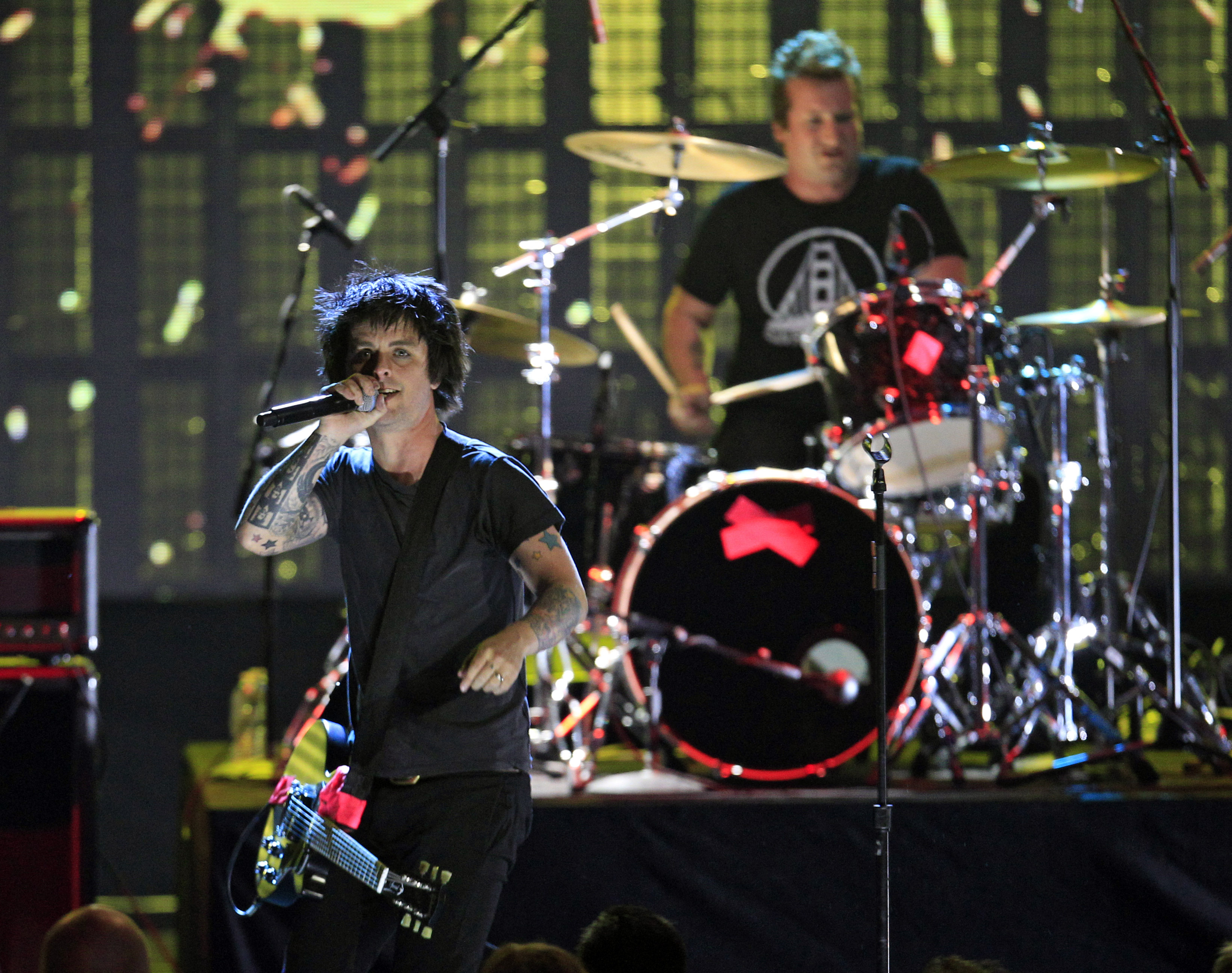 Green Day på scen. 
