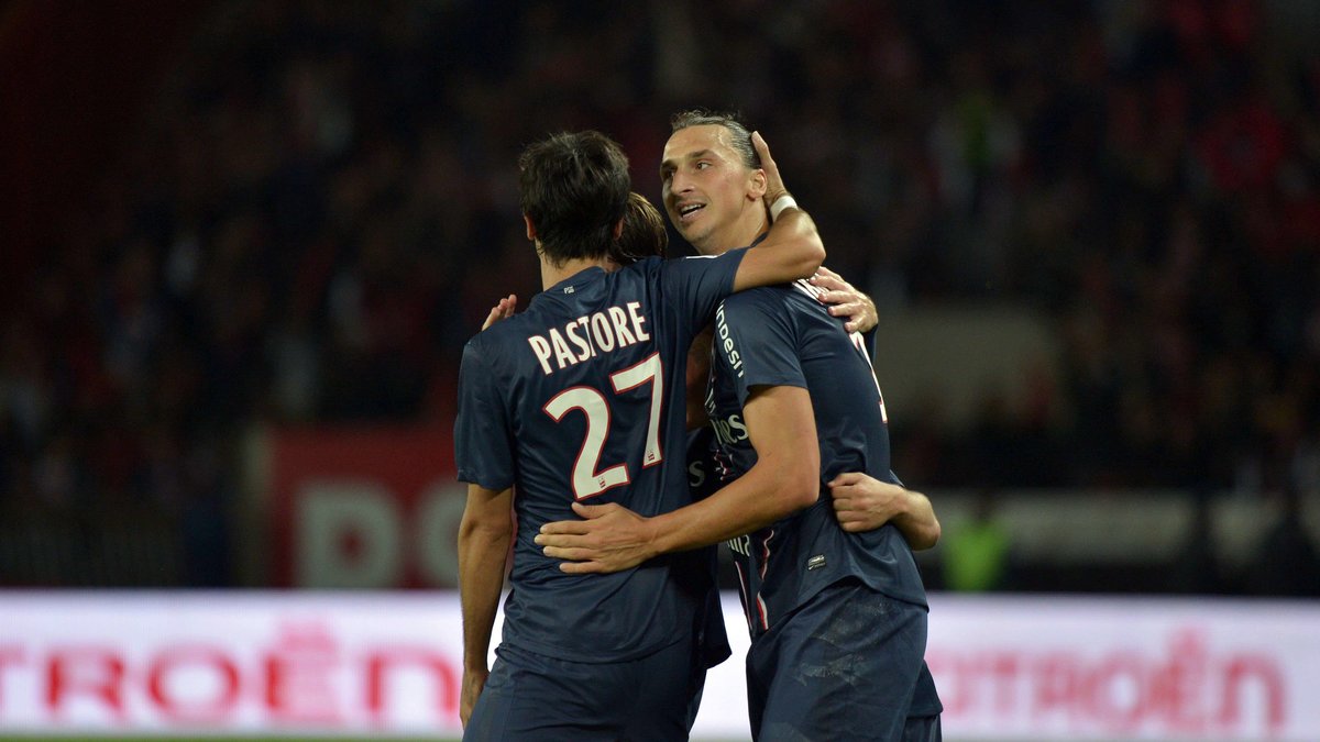 Zlatan var glad att även Javier Pastore blev målskytt.