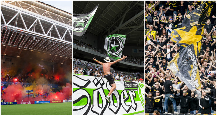Supportrar, AIK, Djurgården IF, Facebook, Hammarby IF, instagram, Twitter
