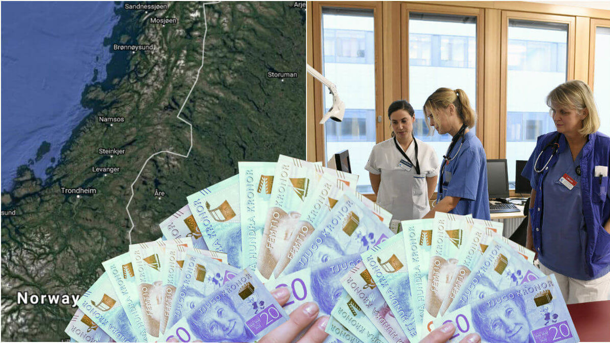 Svenska sjuksköterskor lockas till Norge med jättebonus.