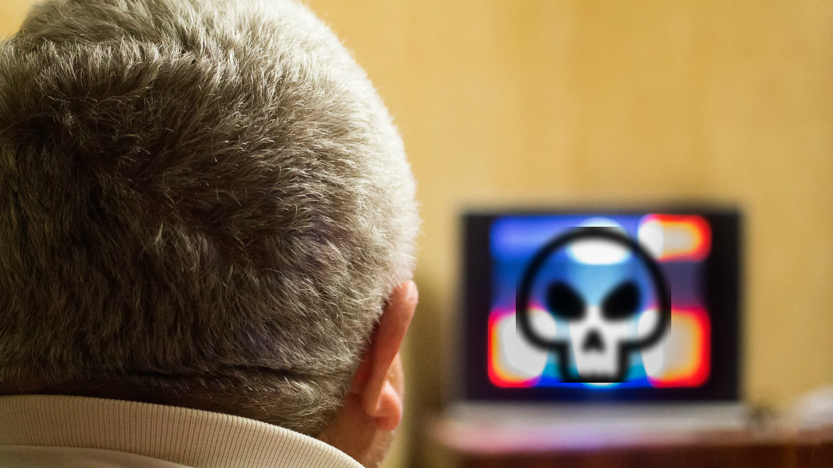Forskare har kommit fram till att fem timmars tv-tittande om dagen är skadligt för hälsan
