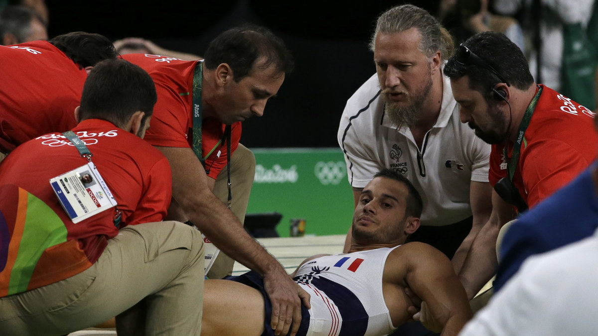 Samir Ait Saids bröst benet första dagen på OS i Rio. 