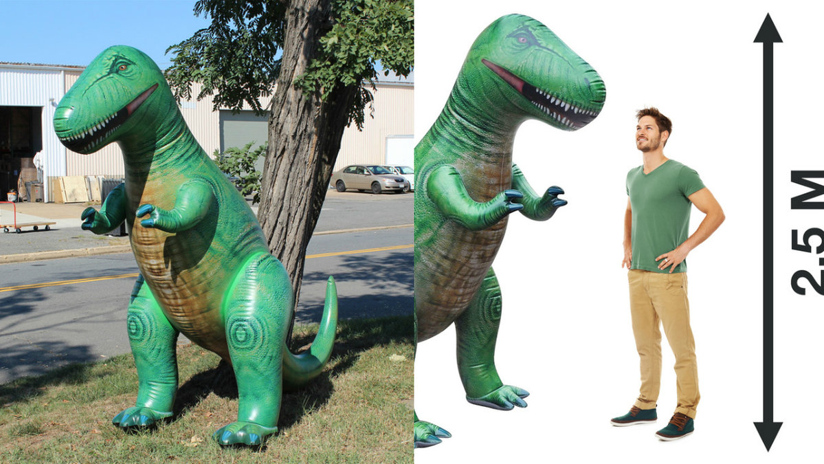 Svinstor dino, snart i ditt hem. <a href='hhttp://www.coolstuff.se/Gigantisk-Uppblasbar-T-Rex'>Köp din alldeles egna gigantiska T-Rex här!</a>