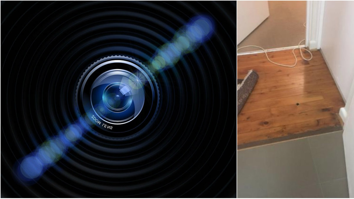 En 26-årig kvinna upptäckte ett hål i sitt golv. 