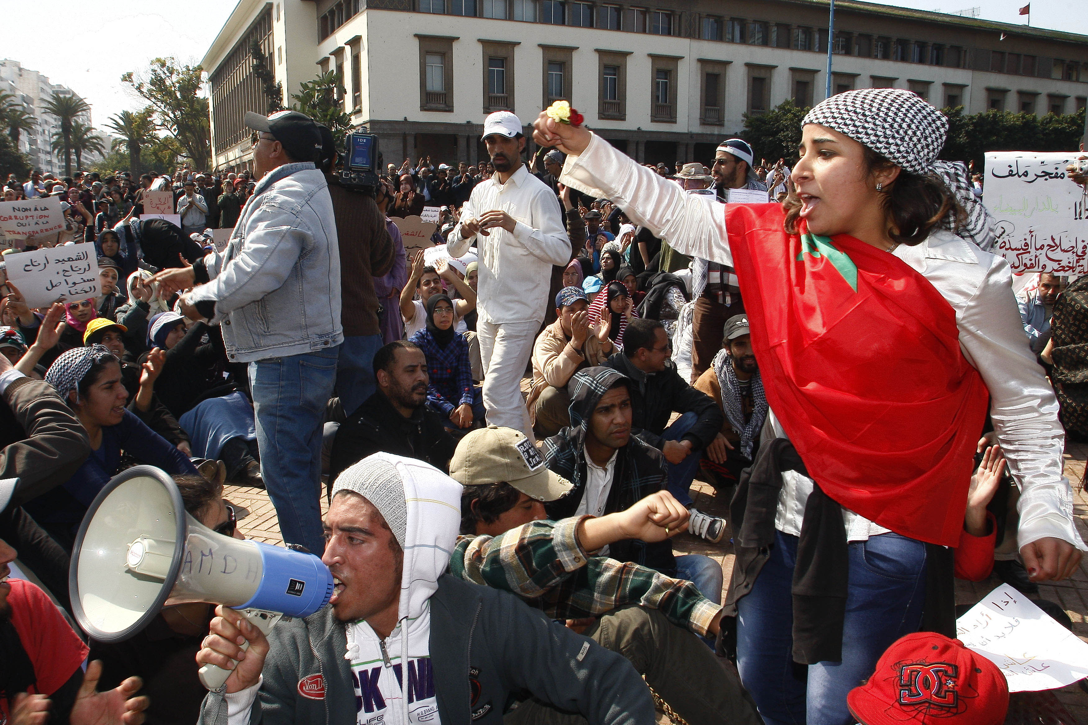 Protester, Demonstration, Revolution, Svenska kungahuset, Uppror, Marocko