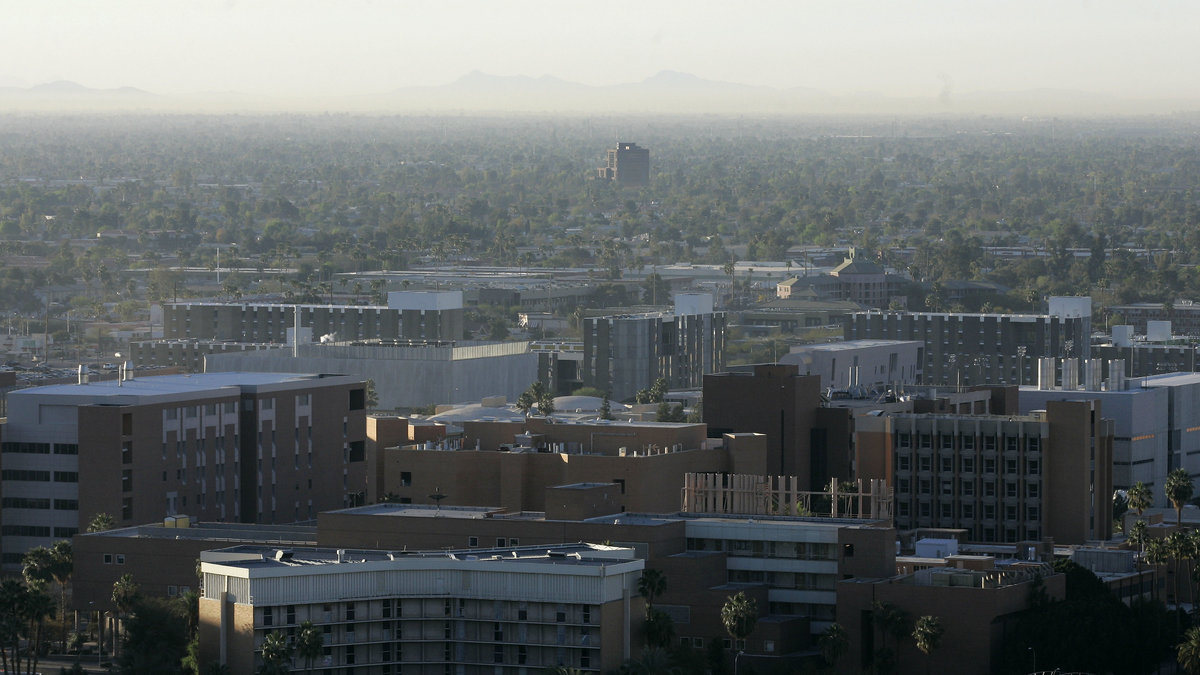 Arizona State Universitys campus.