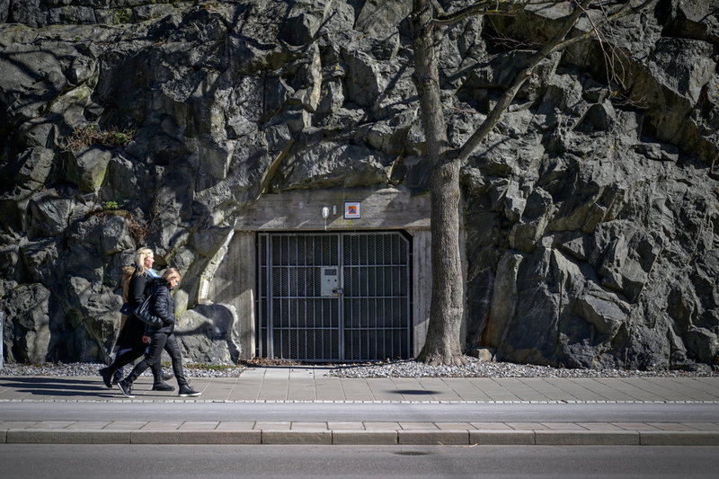 Skyddsrum – här på Torsgatan i Stockholm – som ska ge plats åt ca 230 personer vid en krissituation. Arkivbild.
