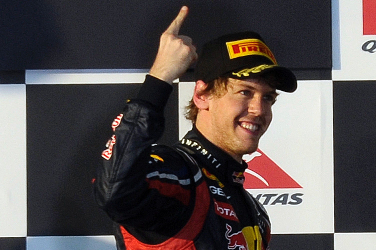 Den regerande världsmästaren Sebastian Vettel vann övertygande och ser riktigt stark ut.