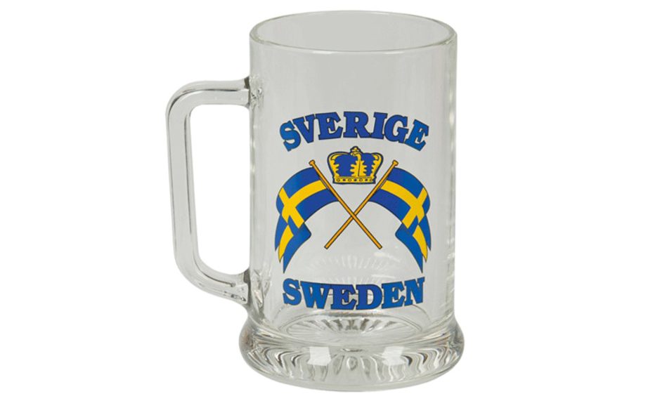 Glas med Sverigetema Glas med Sverigetema